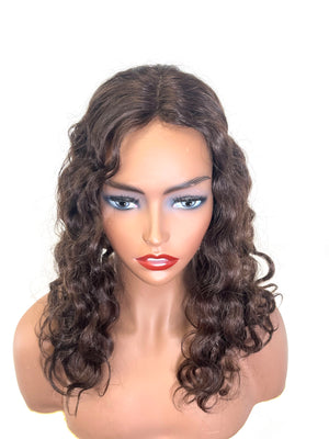 Hair Topper with French Wave - 100% Human Hair 18"