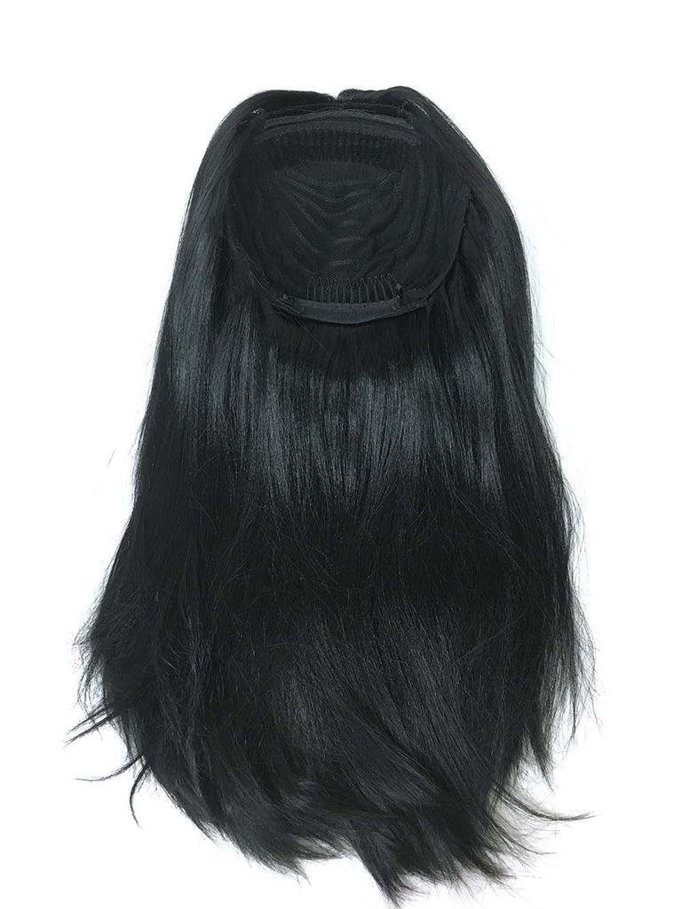 Half Wig 100% Human Hair in Yaki Straight 14" - Hairesthetic