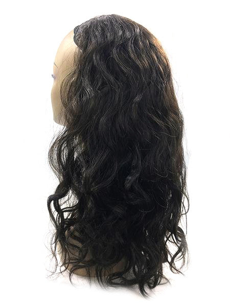 Half Wig 100% Human Hair in Deep Bodywave 12" - Hairesthetic