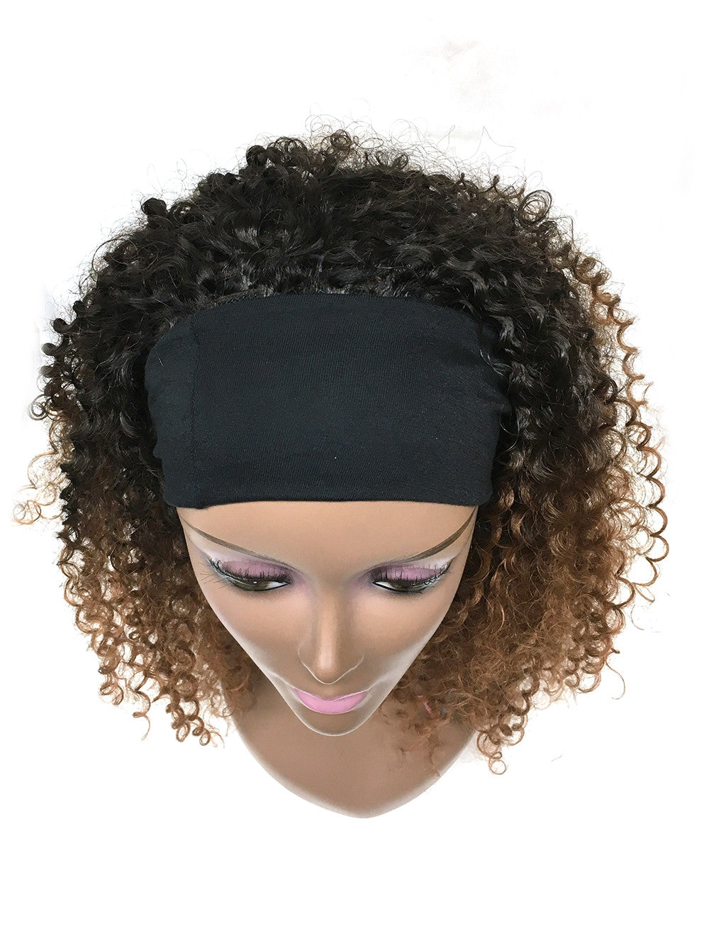 Head Band Half Wig 100 Human Hair Tight Kinky Wave 18