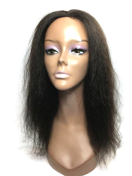 Hair Topper with Kinky Straight 100 Human Hair 14