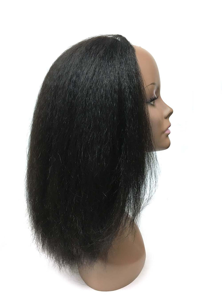 Half Wig 100% Human Hair in Kinky Straight 12" - Hairesthetic