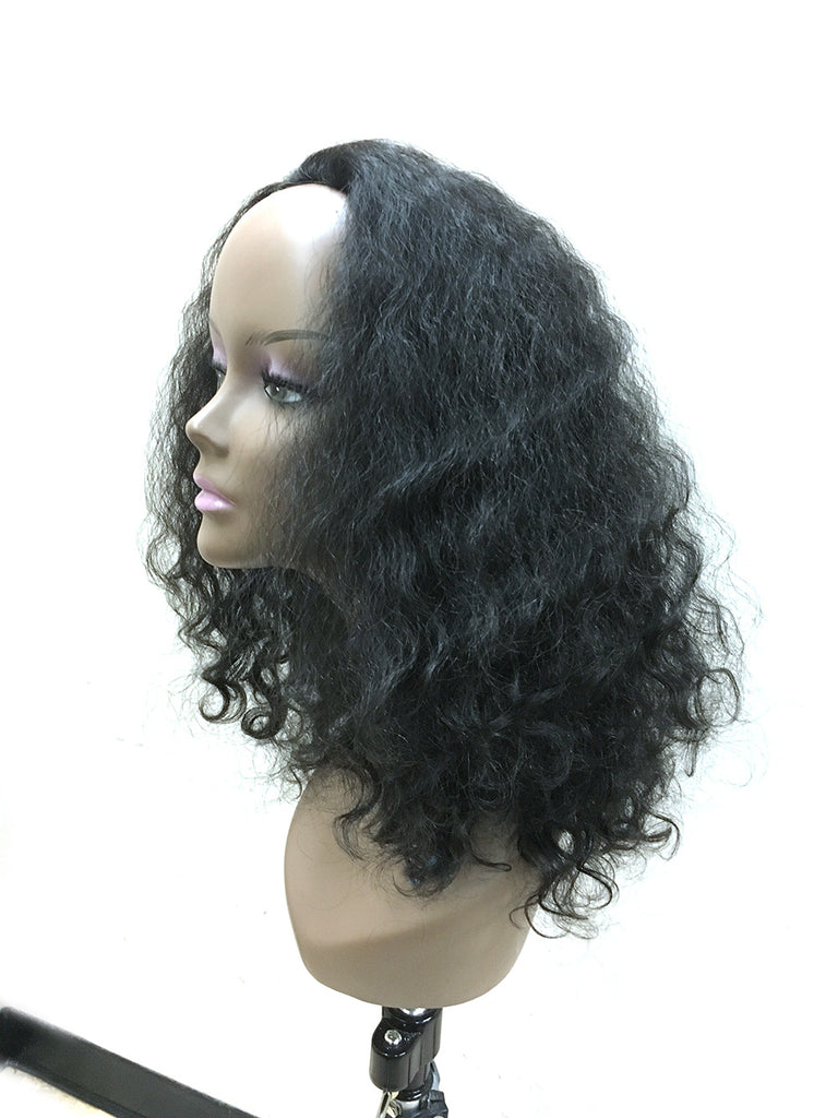 Half Wig 100% Human Hair in Kinky Wave 14" - Hairesthetic