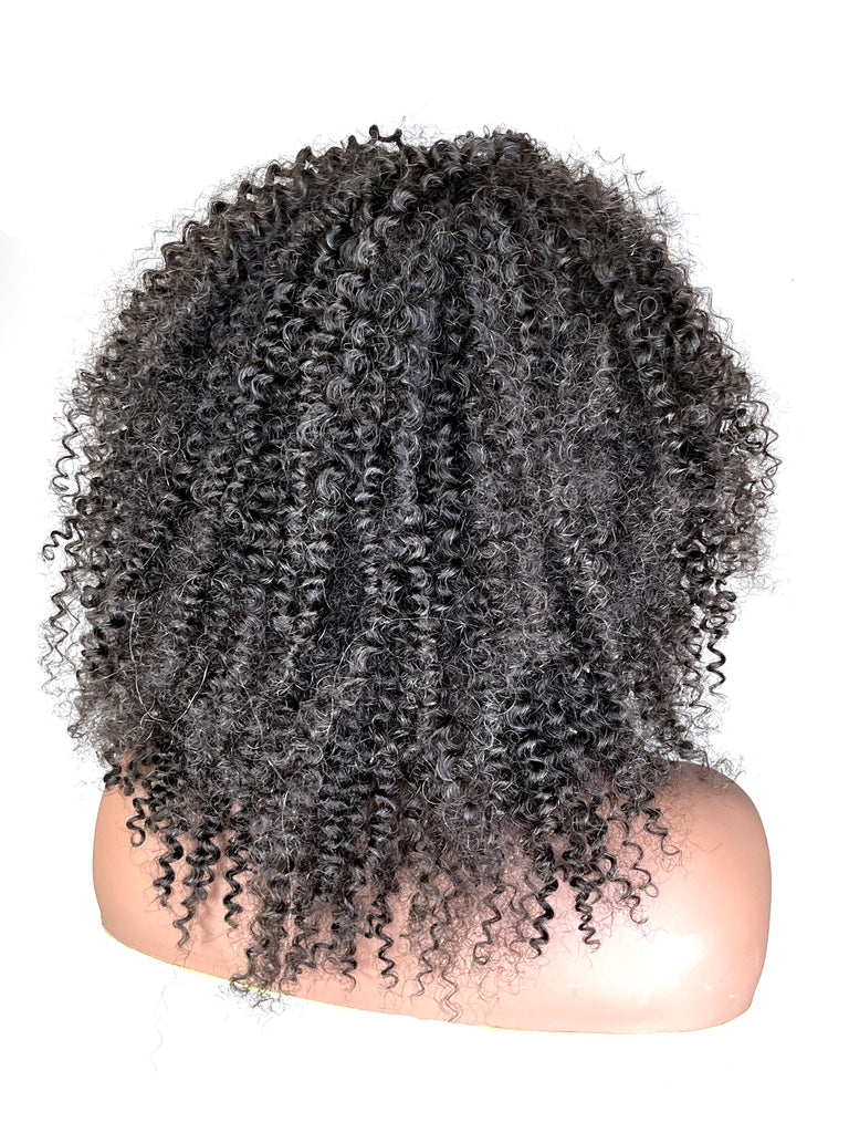 Half Wig 100% Human Hair in Kinky Curly 14"