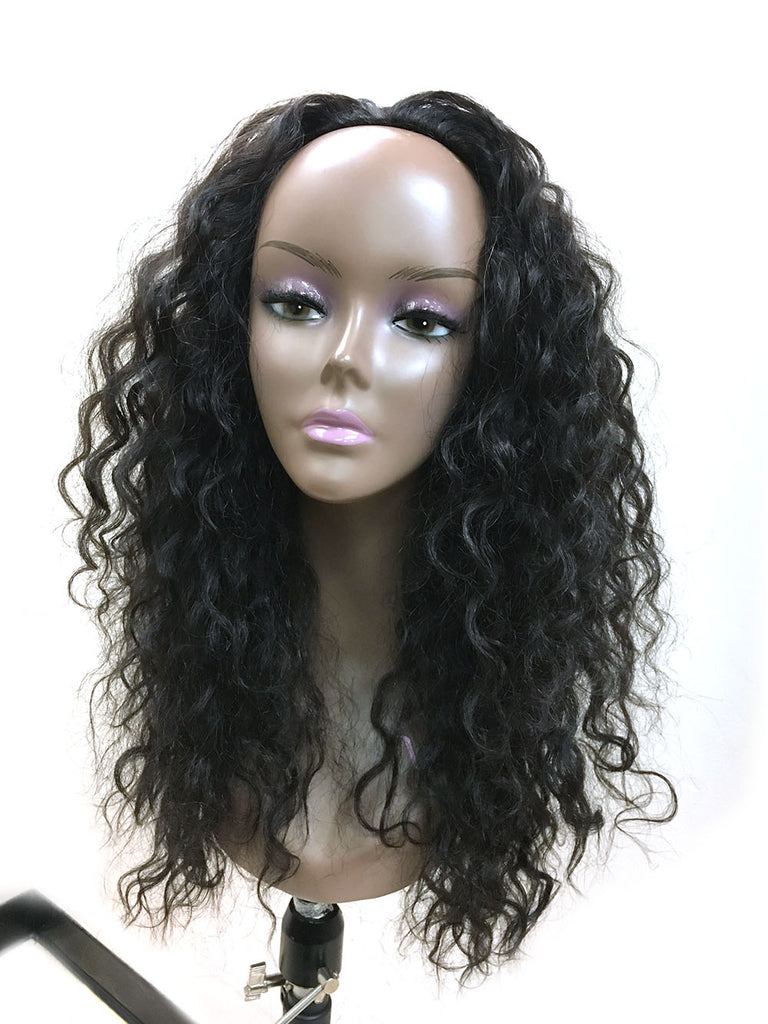 Half Wig 100% Human Hair in Kinky Wave 18" - Hairesthetic