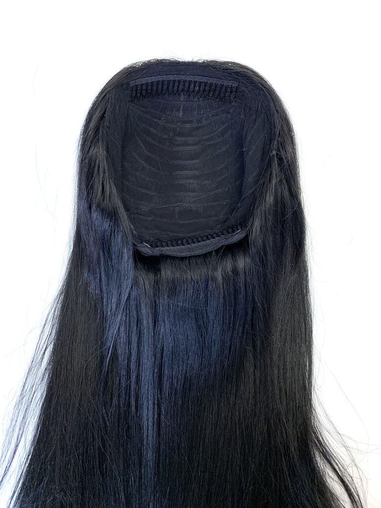 Half Wig 100% Human Hair in Silky Straight 22"