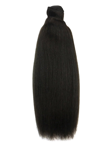 Wefted Remy Kinky Straight 12" - Hairesthetic